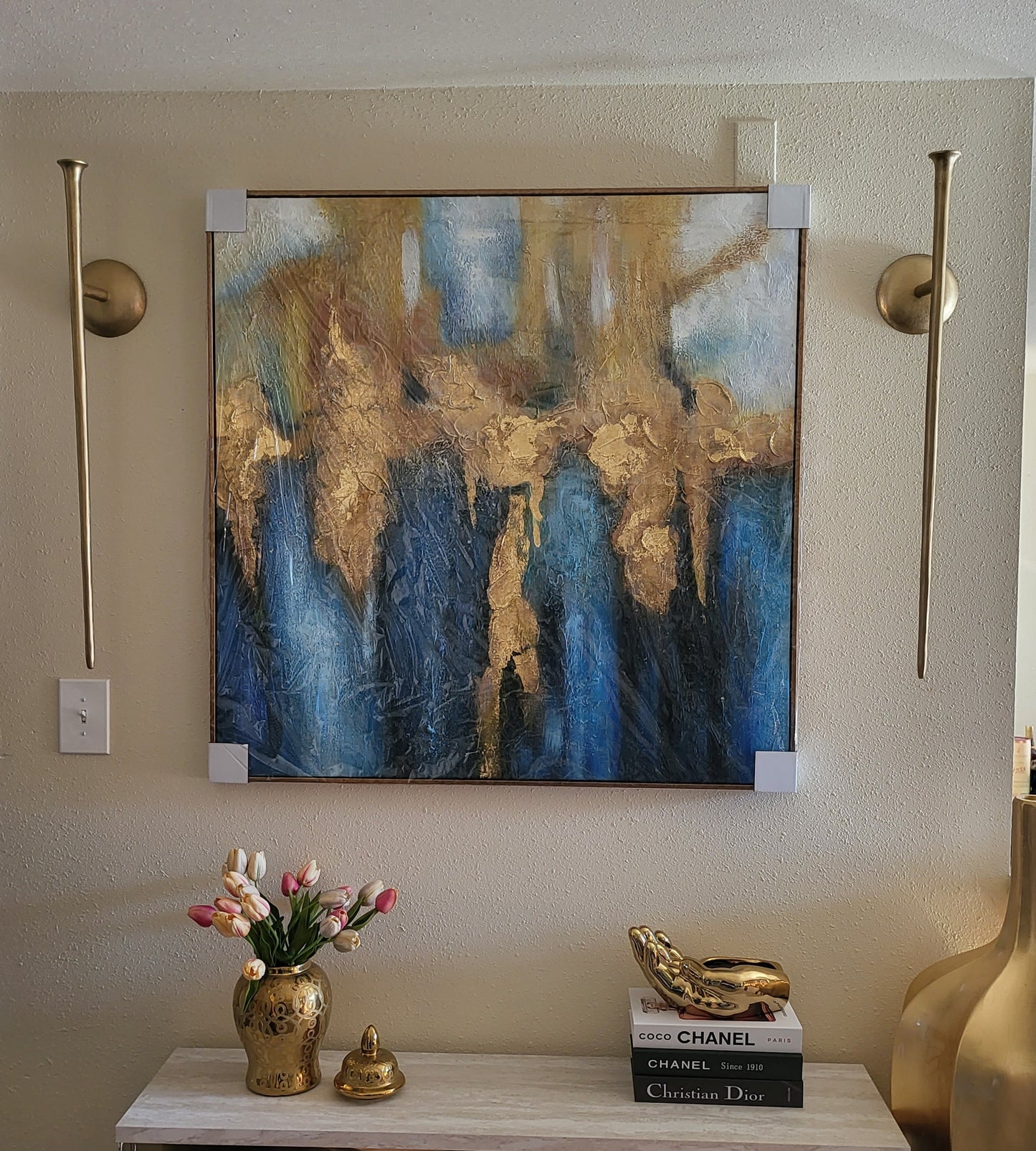 Handmade Oil Painting on Canvas Floater Frame R28