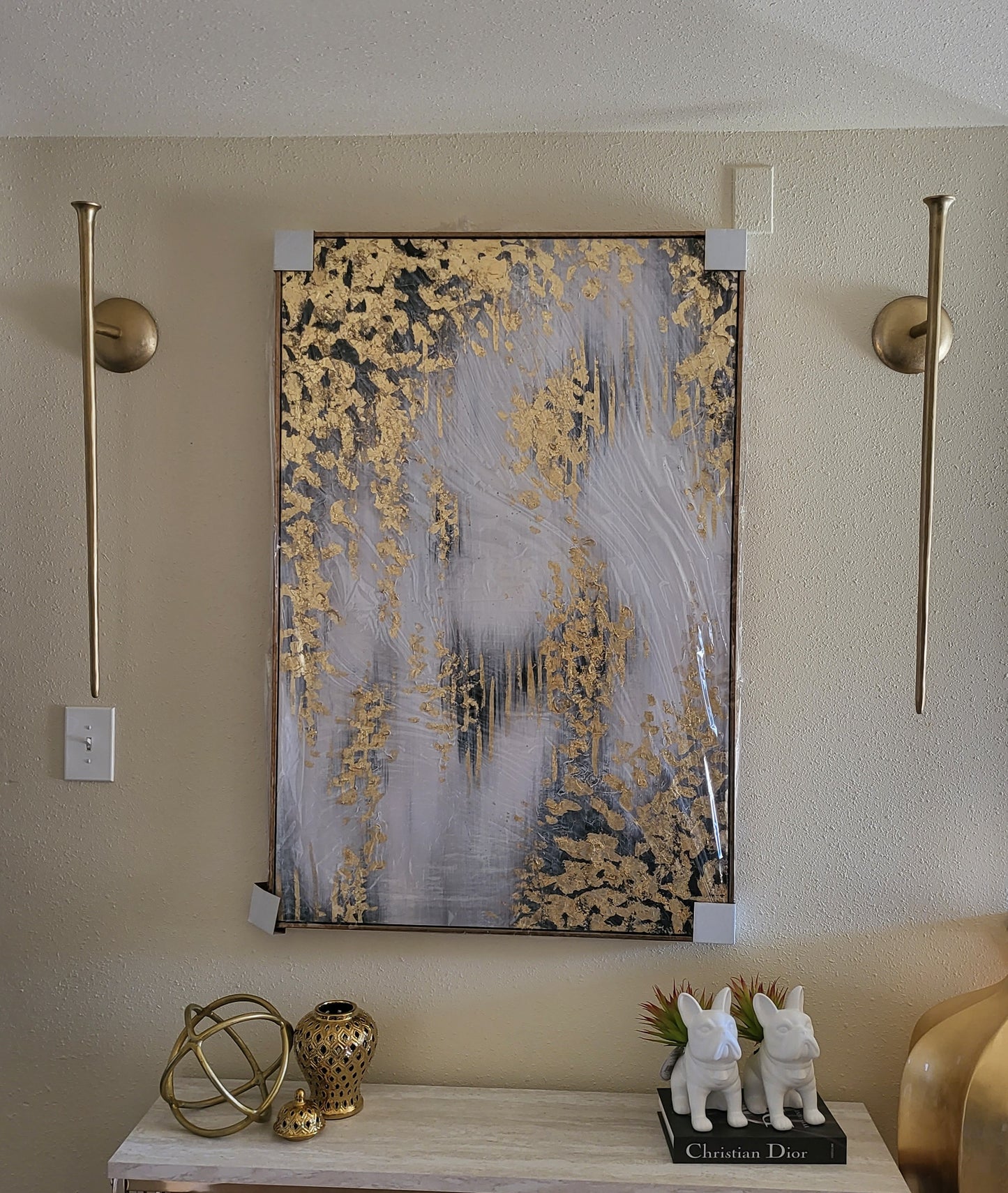 Handmade Oil Painting on Canvas Floater Frame R36