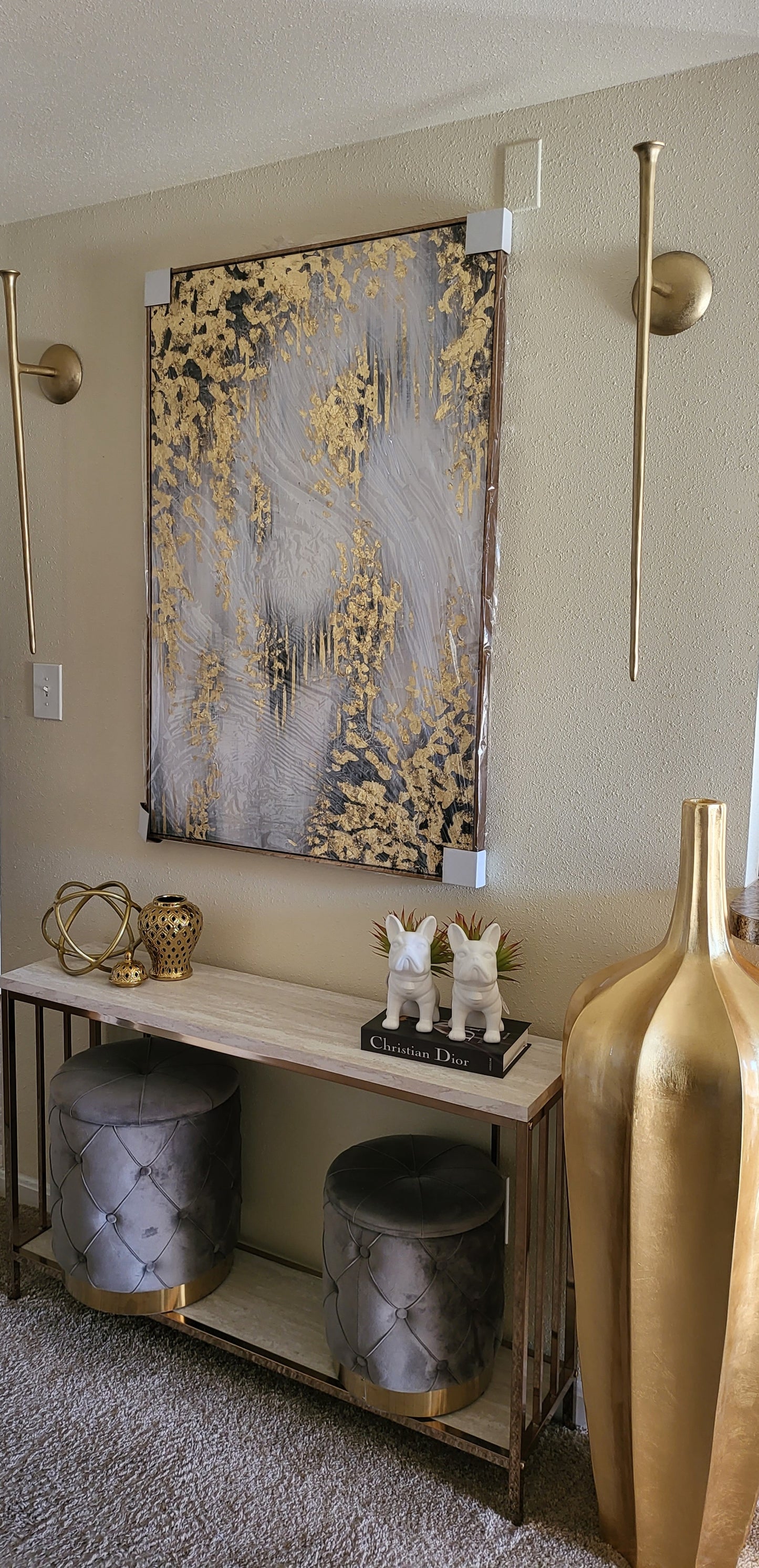 Handmade Oil Painting on Canvas Floater Frame R36