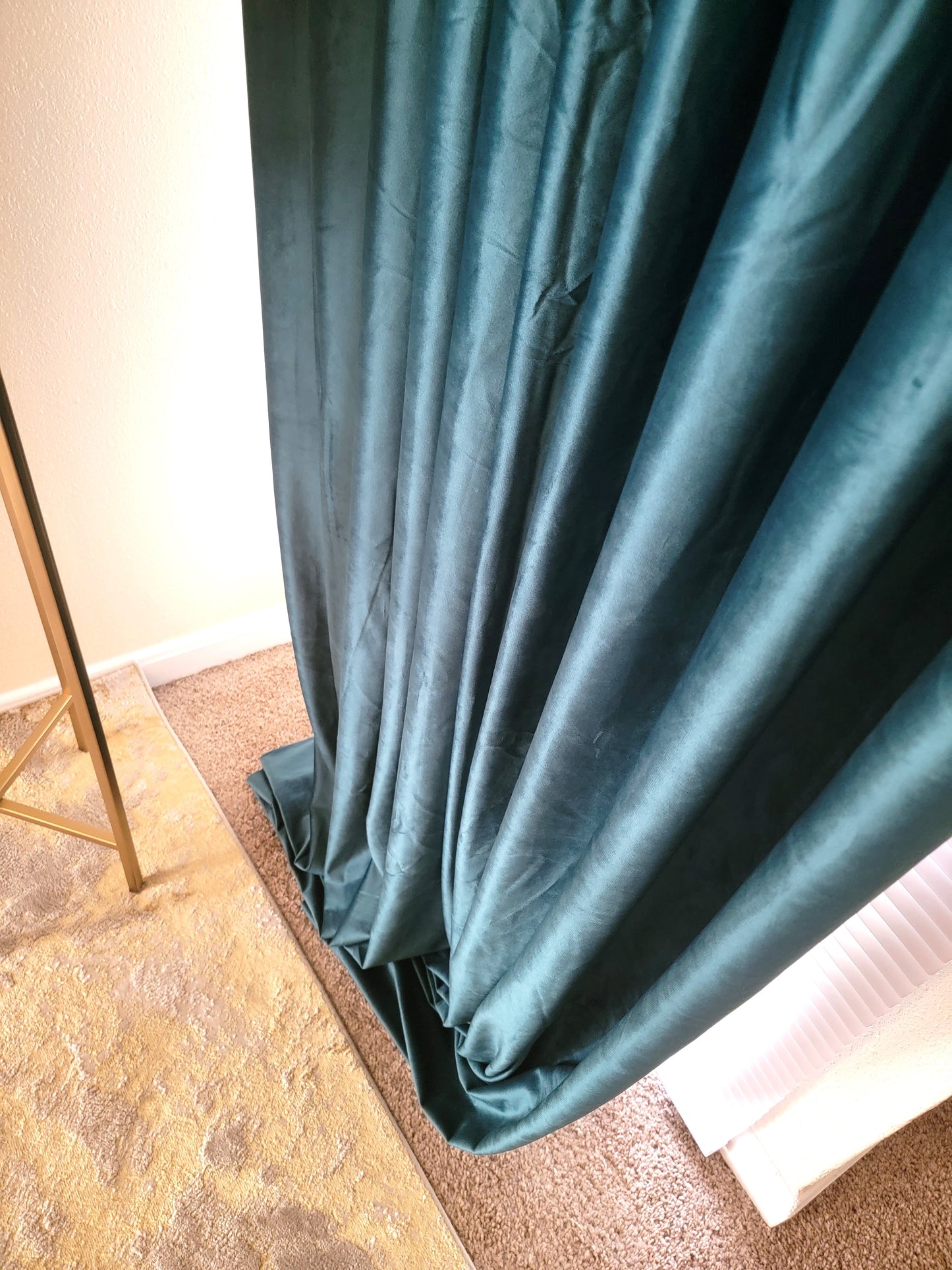 Green Grommet Velvet Soft Luxury Curtain