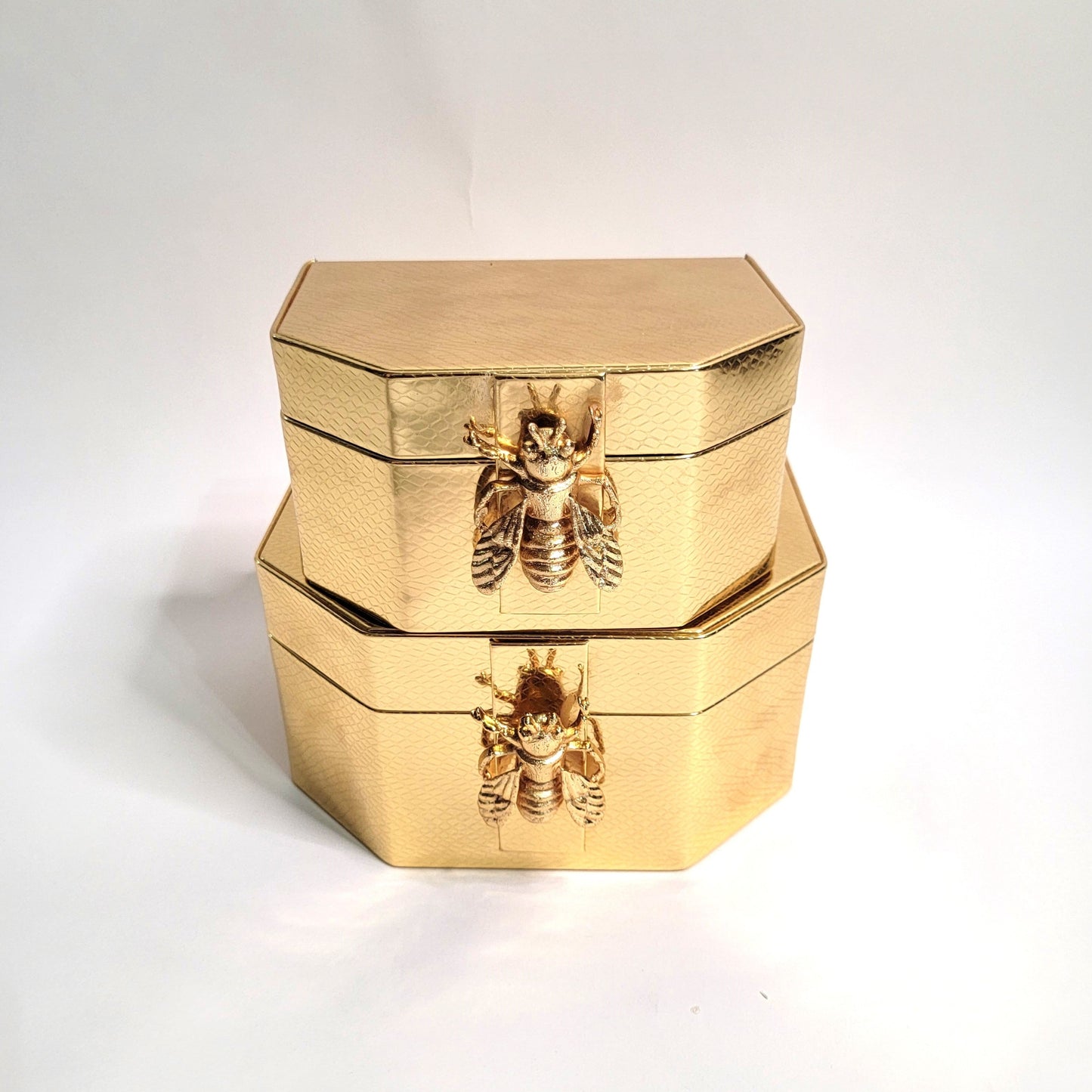 Gold Bumble Bee Decorative Box