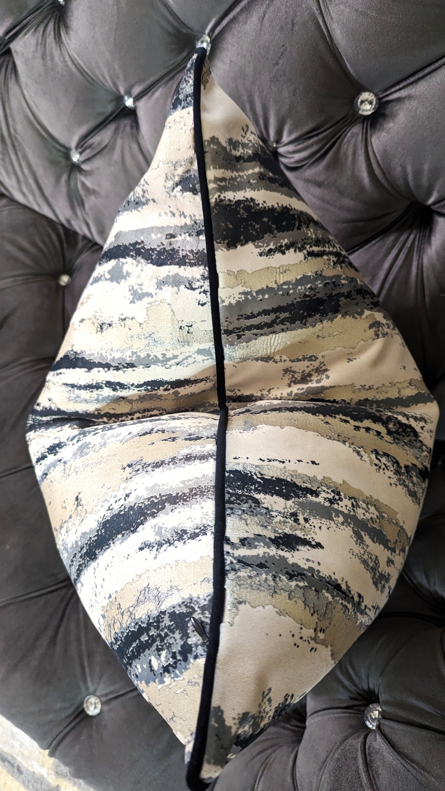 Abstract Embossed Layered Decorative Throw Pillow