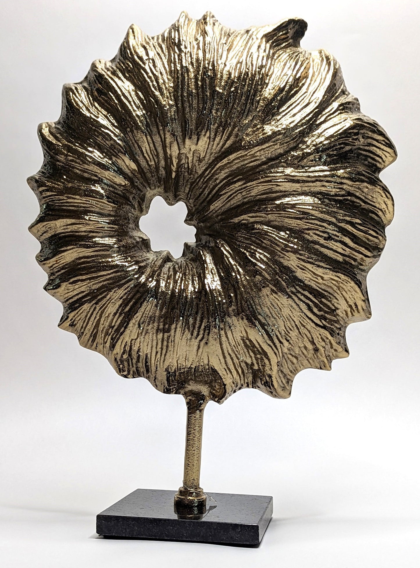Abstract Gold Burning Fire Ornament