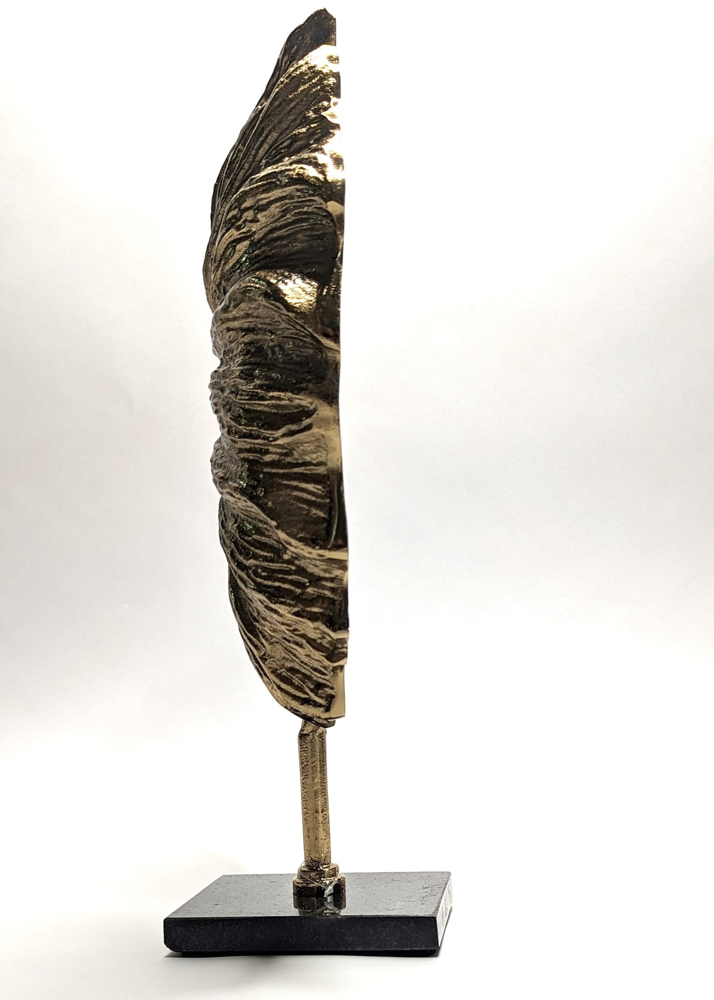 Abstract Gold Burning Fire Ornament