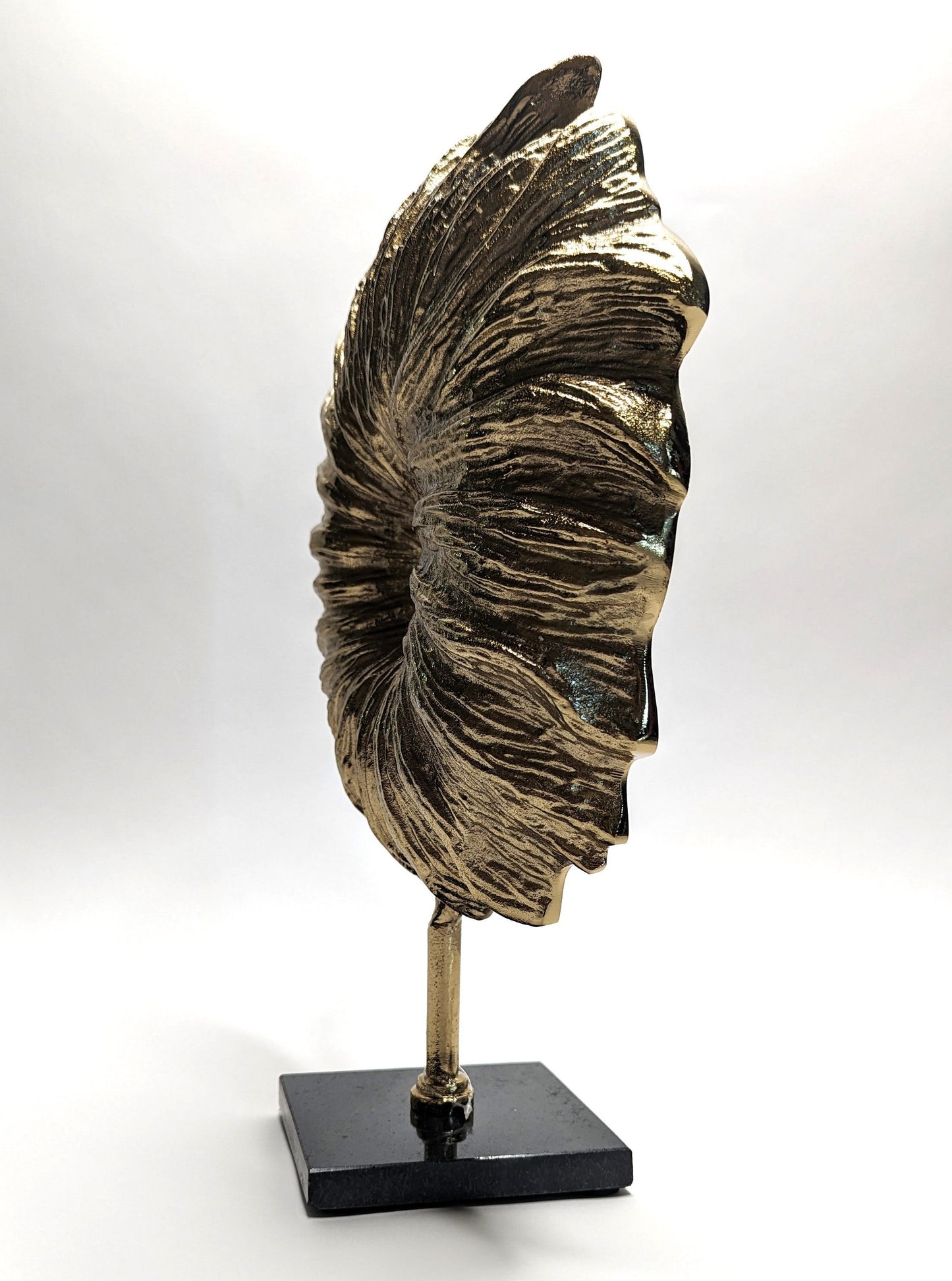 Abstract Gold Burning Fire Ornament