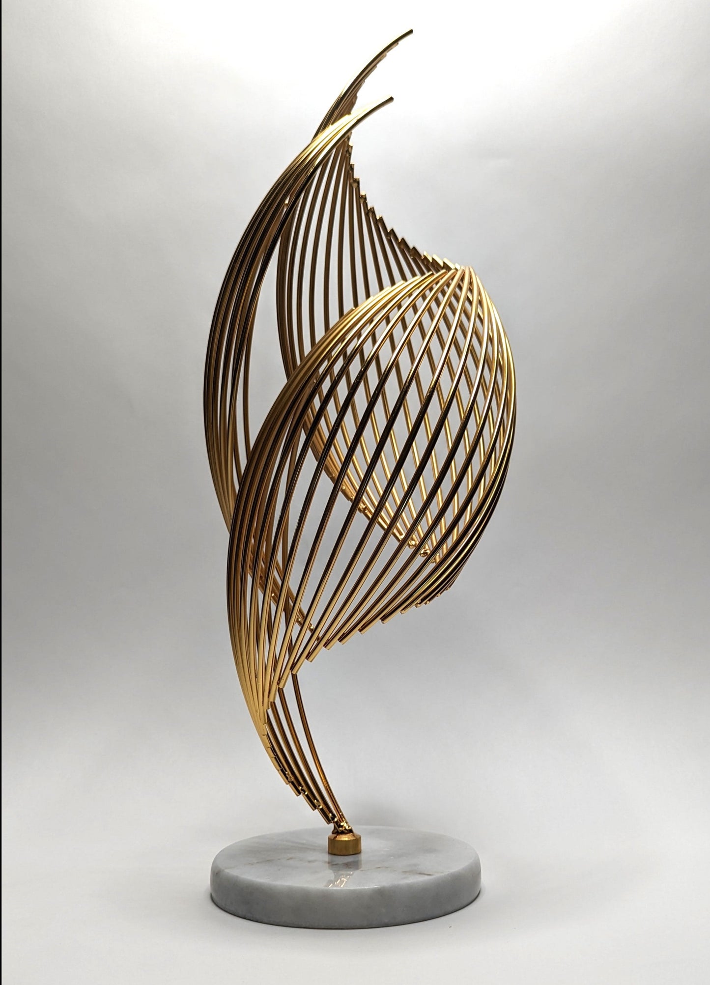 Gold Swirl Patterned Decorative Piece - 2 pcs