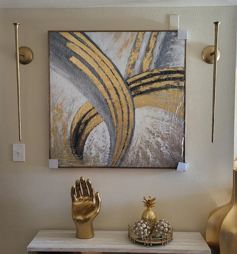 Handmade Oil Painting on Canvas Floater Frame R27