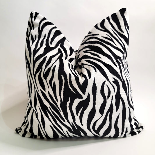 Thick Black Tiger Patterned Luxury Decorative Throw Pillows