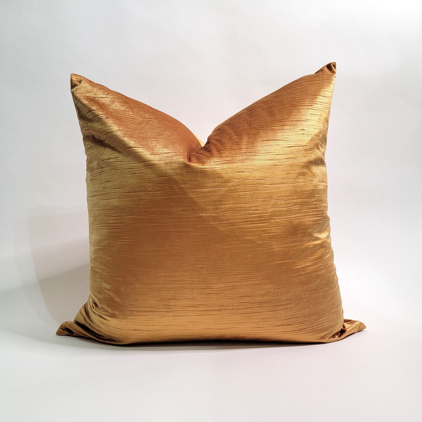 Invincible Stripe Gold Velvet Decorative Throw Pillow