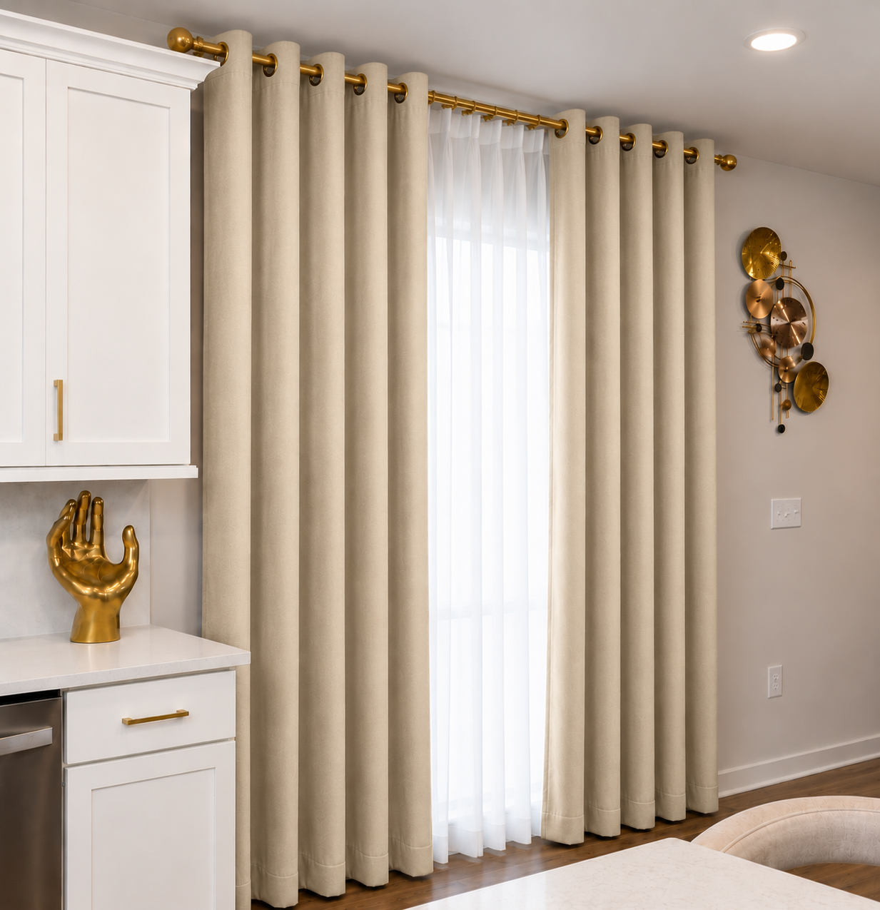 Signature Grommet Curtain - Champagne Palette