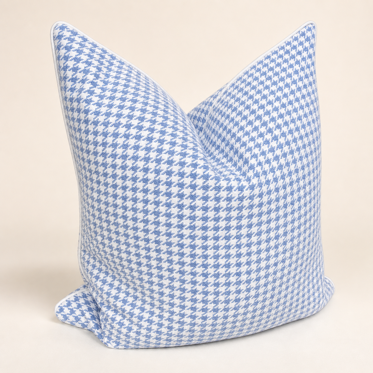 Draft Sky Blue Velvet Decorative Throw Pillows